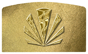 DACRO-602-GD-SH-GD Gold Sunburst Shimmer Gold